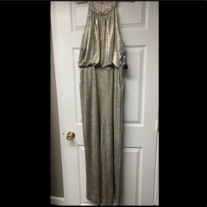 NWT NY&Company Gold Sleeveless Jumpsuit